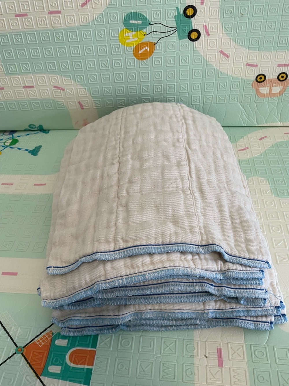 OsoCozy Unbleached Prefold Cloth Diapers 100% Cotton